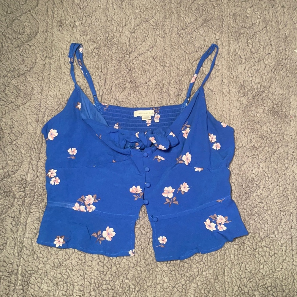 Royal blue crop top from American Eagle